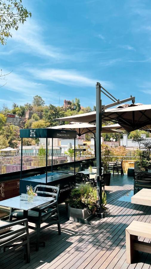 Hotel Magnolia Santiago Exterior foto The restaurant's terrace