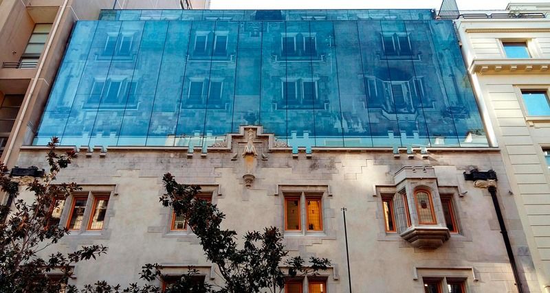 Hotel Magnolia Santiago Exterior foto The building's glass roof